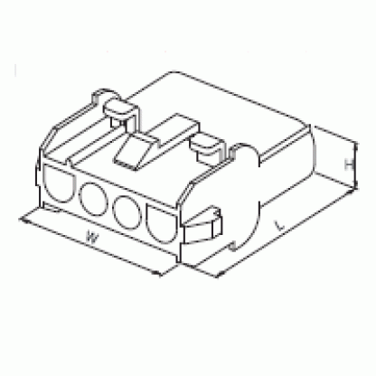 4'LÜ YUVARLAK KONNEKTÖR  DİŞİ 